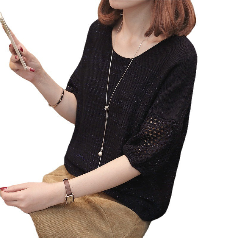 Damen Strickpullover Offene Maschenstruktur Norvielle