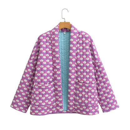 Damen Steppjacke Grafisches Muster Norvielle
