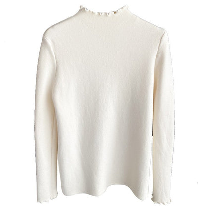 Damen Langarmshirt Rüschensaum Elegantes Design Norvielle