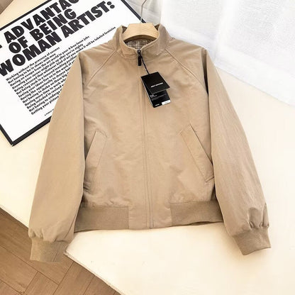 Damen Übergangsjacke modisch mit hohem Kragen und Taschen Norvielle