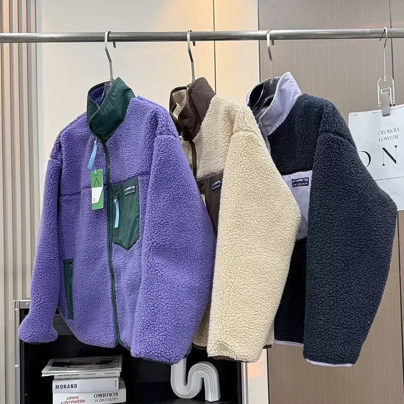 Damen Fleecejacke Kuschelig Reißverschluss-Taschen Norvielle - Norvielle
