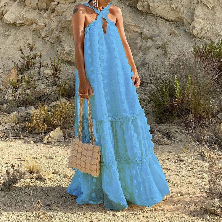 Damen Maxikleid Norvielle