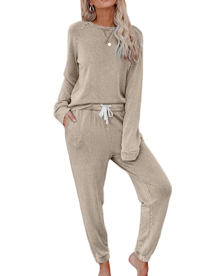 Damen Lounge-Set Oversized-Pullover und Hose Bequem Norvielle