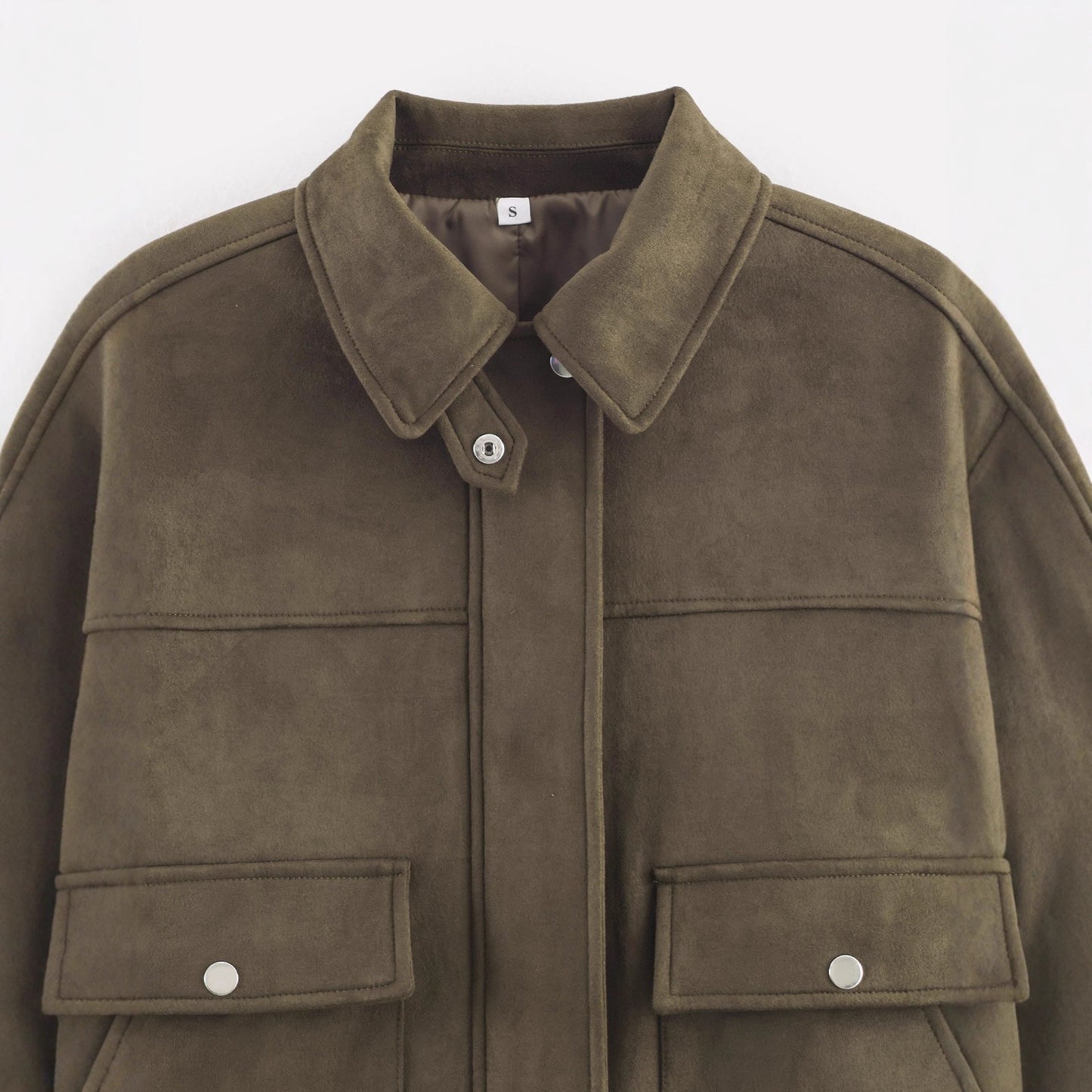 Damen Kurzjacke Kunstleder Weich