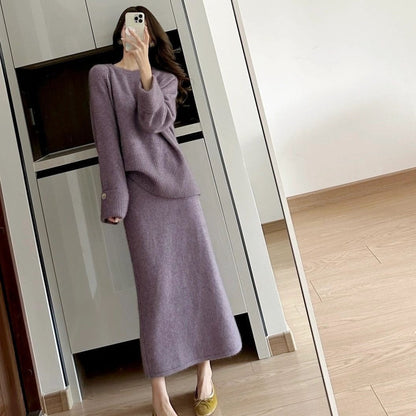 Damen Grobstrickpullover Lässiger Schnitt Stehkragen Beige