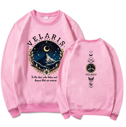 Damen Sweatshirt Nachthimmel Motiv Norvielle