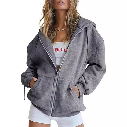 Damen Oversized Kapuzenjacke Norvielle
