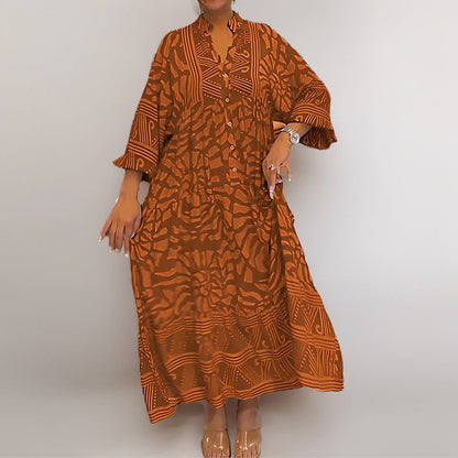 Damen Kaftan Kleid modisches Muster Norvielle