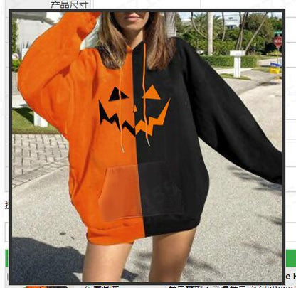 Damen Kapuzenpullover Halloween-Motiv