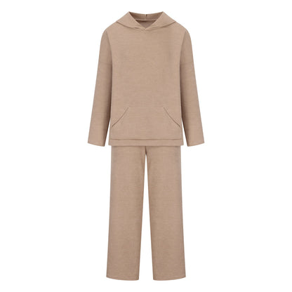 Damen Langarm-Hoodie-Set mit Palazzo-Hosen Norvielle
