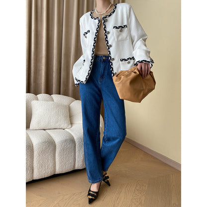 Damen Übergröße Denim-Hemd Lässig