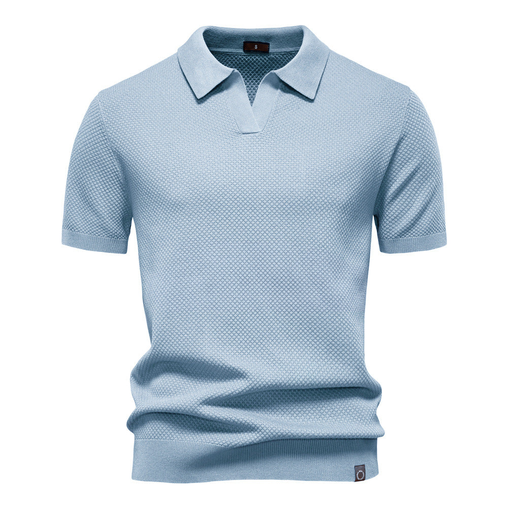 Herren Polo-Shirt Strukturiert