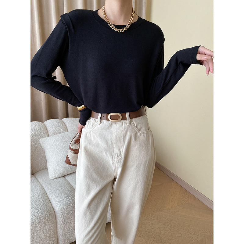 Damen Langarmshirt Feinripp Norvielle