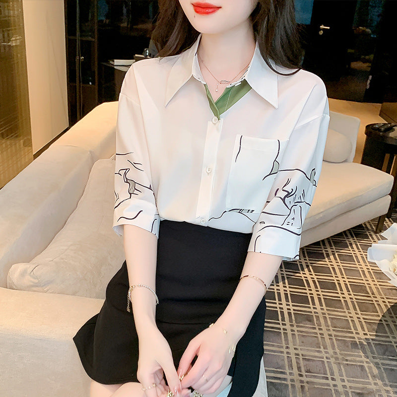 Damen Bluse Klassischer Schnitt Modernes Design Norvielle