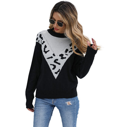 Damen Strickpullover Animalmuster Norvielle