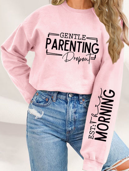 Damen Sweatshirt Elternschaftsmotiv Lässiger Schnitt Norvielle