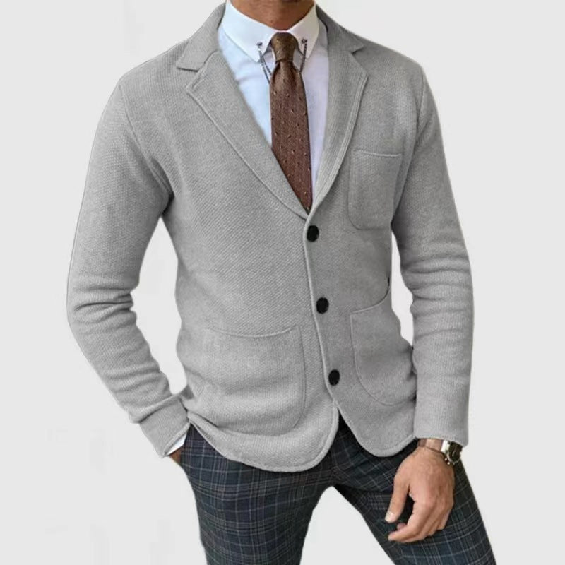Herren Strickjacke Elegante Taschen Norvielle