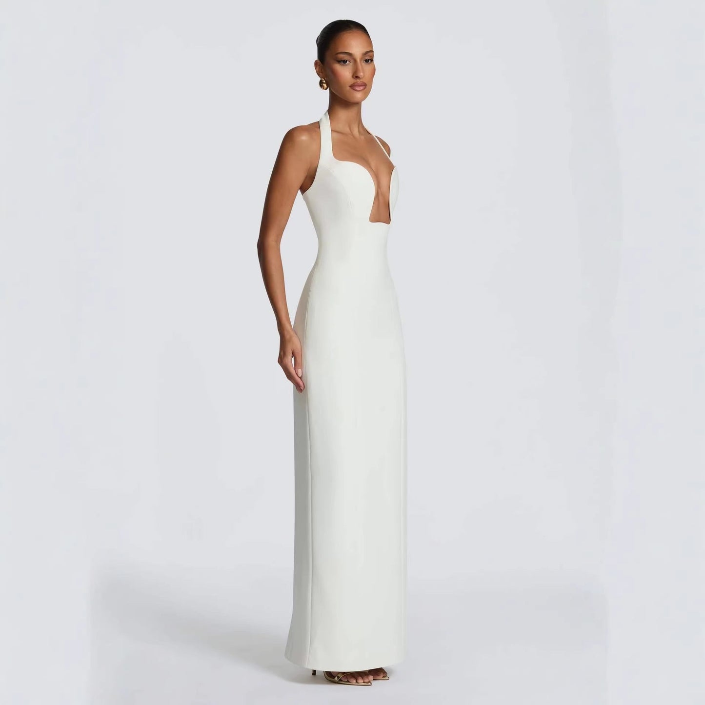 Damen Abendkleid Elegantes Herz-Ausschnitt Schwingender Saum Norvielle