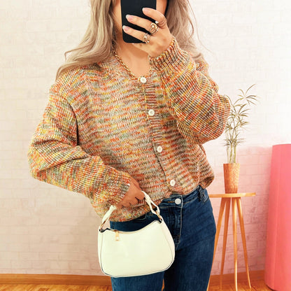 Damen Cardigan Gestrickt Bunt Norvielle - Norvielle