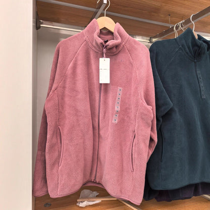 Damen Fleecejacke Hochkragen Seitentaschen Norvielle