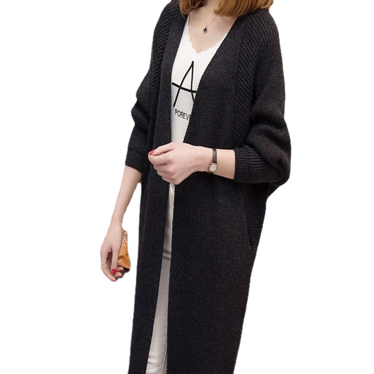 Damen Strickjacke V-Ausschnitt Weit Norvielle