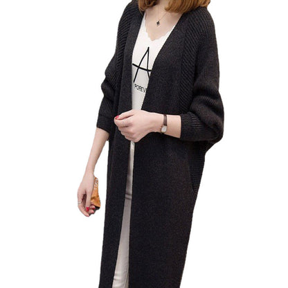 Damen Strickjacke V-Ausschnitt Weit Norvielle