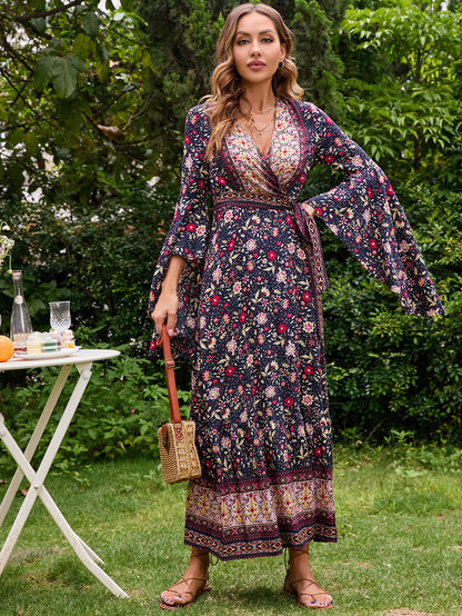 Damen Wickelkleid aus Jersey Norvielle