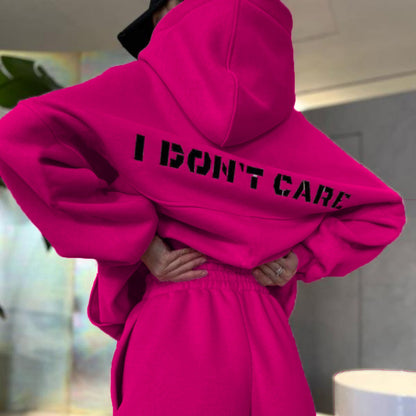 Damen Oversized Hoodie mit Schriftzug Hinten Norvielle