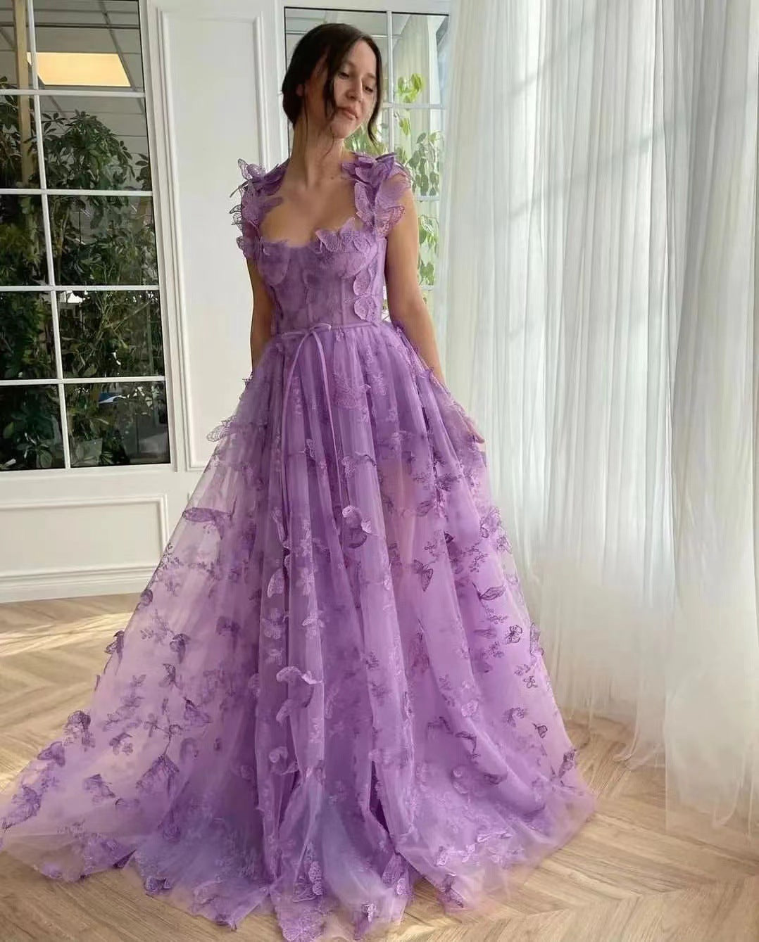 Chic Damen Strandkleid mit Schlitz für Braut und Party
