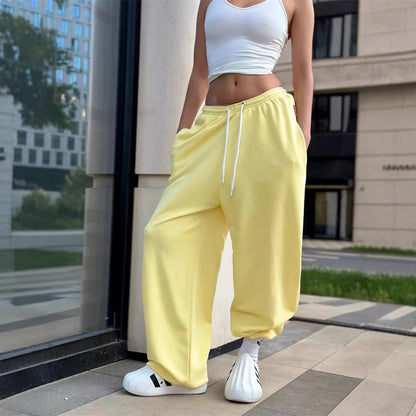 Damen Jogginghose Elastischer Bund Seitentaschen Norvielle