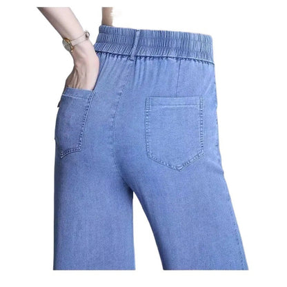 Damen Weite Jeanshose Elastisch