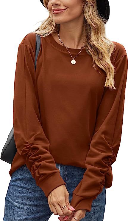 Damen Langarmshirt Weicher Baumwollmix Norvielle