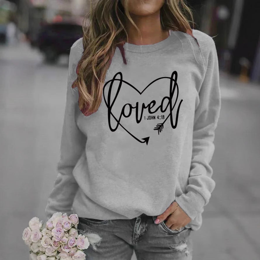 Damen Sweatshirt Inspirierender Schriftzug Trendiges Design Norvielle