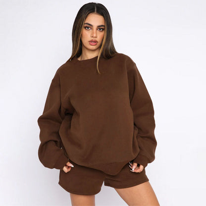 Damen Sweater-Shorts-Set Freizeit Norvielle