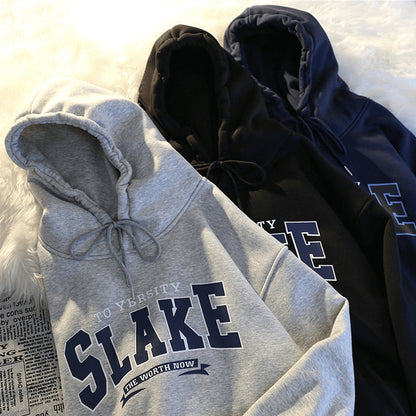 Damen Hoodie Kapuze Lässig Grau Norvielle