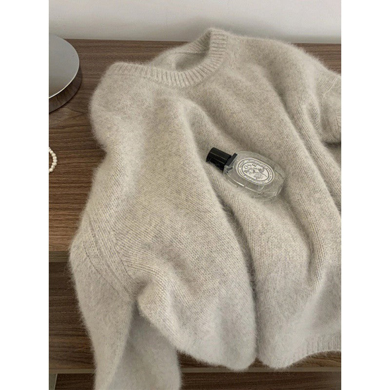 Damen Pullover Feine Strickmischung Norvielle Beige - Norvielle