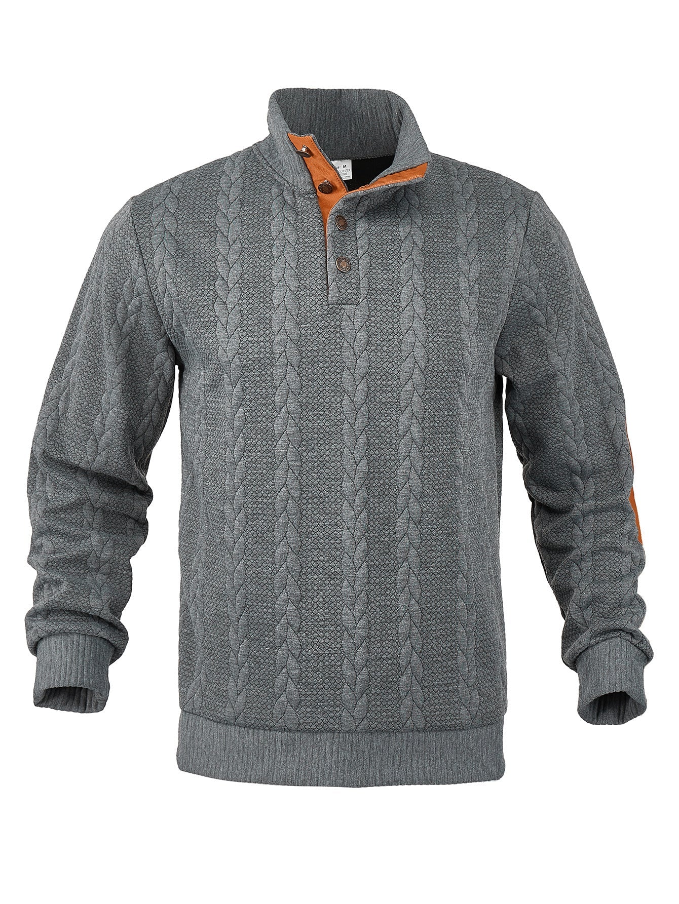 Herren Strickpullover Hochkragen Muster