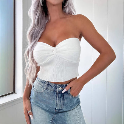 Damen Denim-Rock High-Low Fransen