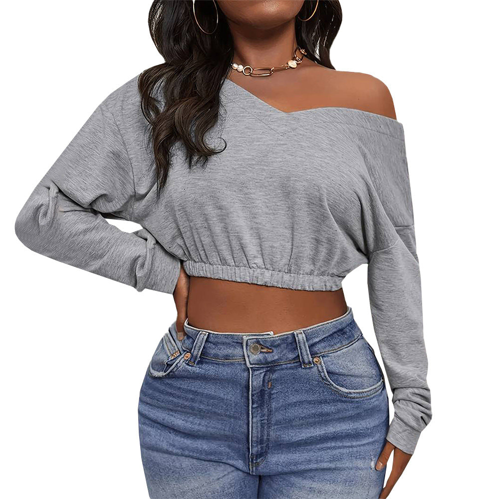 Damen Crop- Schulterfrei Tailliert Norvielle