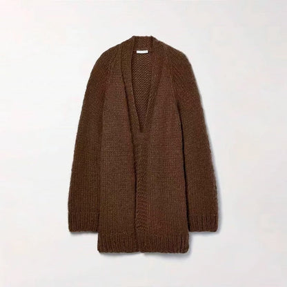 Damen Übergrößen Strickmantel Norvielle