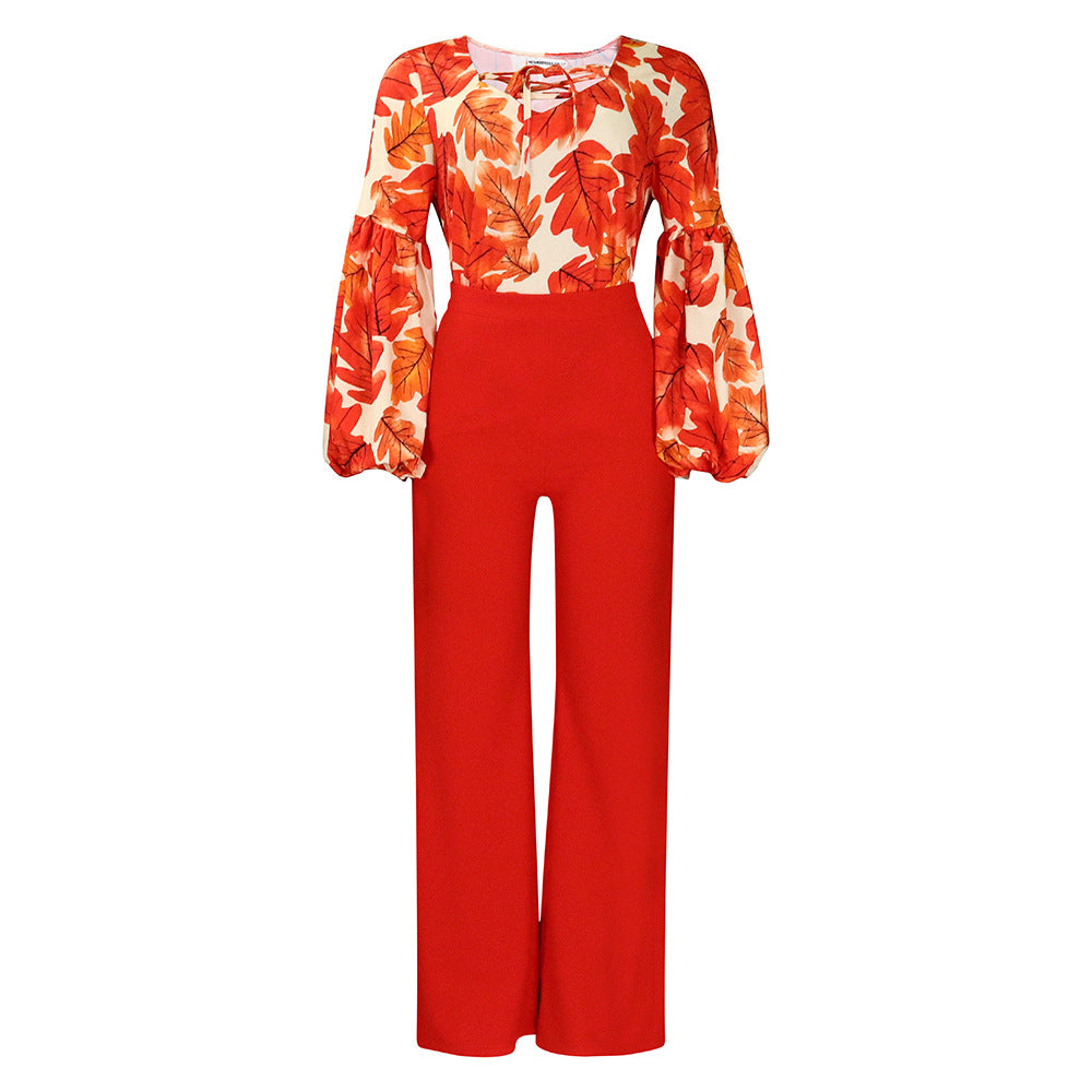Damen Jumpsuit Aufregendes Ärmeldesign Norvielle
