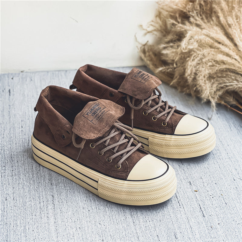 Norvielle Damen Segeltuchschuhe Leicht Beige - Norvielle