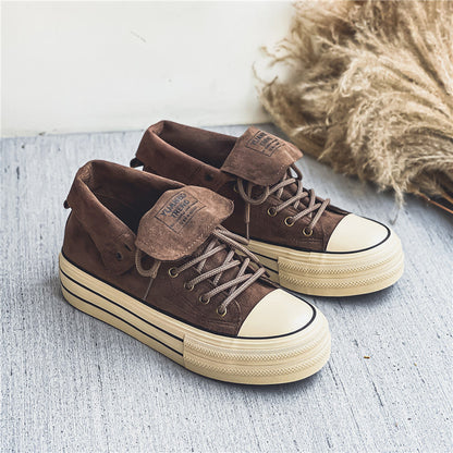 Norvielle Damen Segeltuchschuhe Leicht Beige - Norvielle