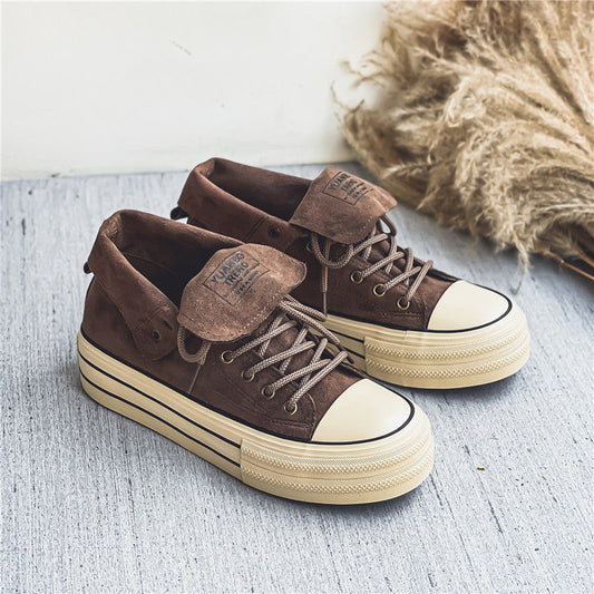 Norvielle Damen Segeltuchschuhe Leicht Beige - Norvielle