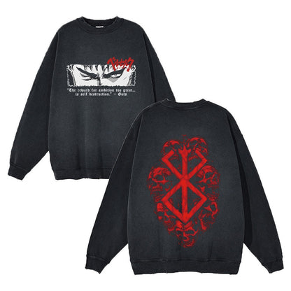 Damen Sweatshirt Manga-Motiv Lässig Grün Norvielle - Norvielle