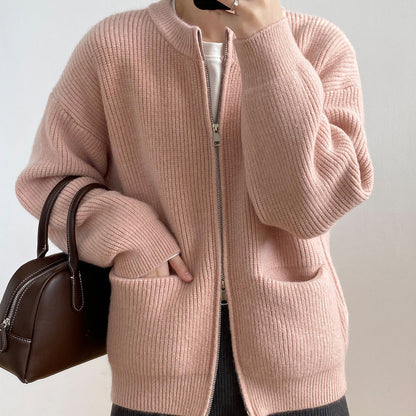 Damen Sweatjacke Norvielle Damenjacke Baumwolle Trendfarben