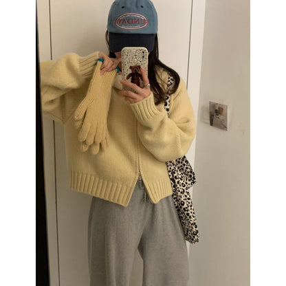 Damen Hoodie-Cardigan Kuschelig Reißverschluss Große Taschen Norvielle