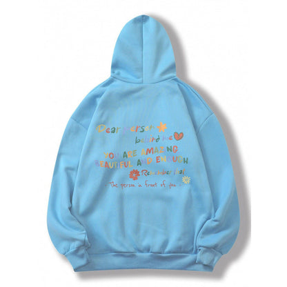 Damen Kapuzenpullover Komfort Passform Motiviert Norvielle