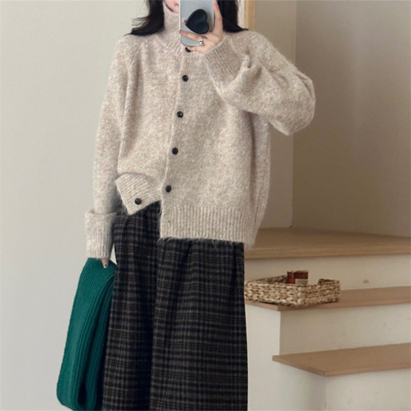 Damen Strickjacke Kuschelig Lässiger Schnitt Norvielle