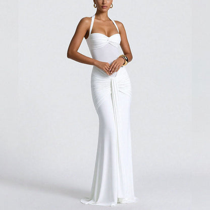 Damen Abendkleid Raffinierte Falten Taillierter Schnitt Norvielle